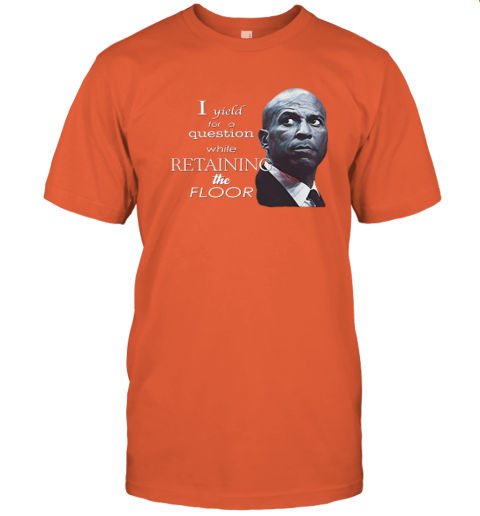 jwo6 cory booker i yield for a question while retaining the floor premium classic t shirt 2 front orange