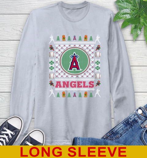 Los Angeles Angels Merry Christmas MLB Baseball Loyal Fan Long Sleeve T-Shirt 6