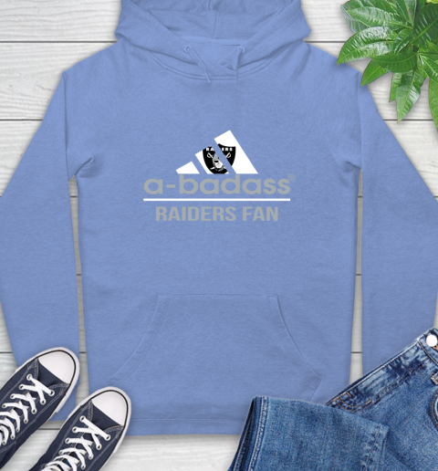 NFL A Badass Oakland Raiders Fan Adidas Football Sports Hoodie 11