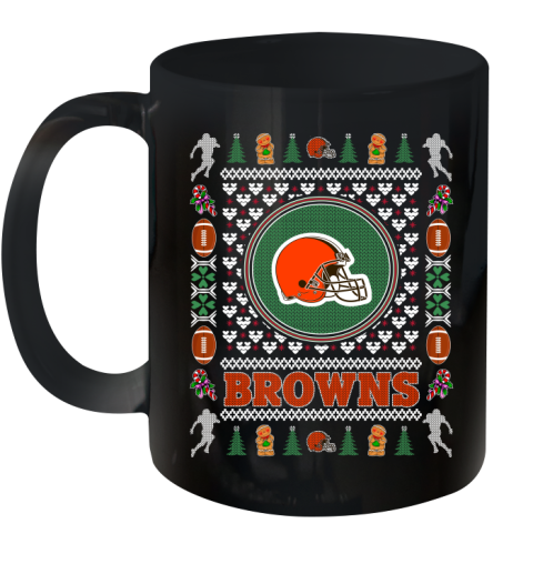 Cleveland Browns Merry Christmas NFL Football Loyal Fan Ceramic Mug 11oz