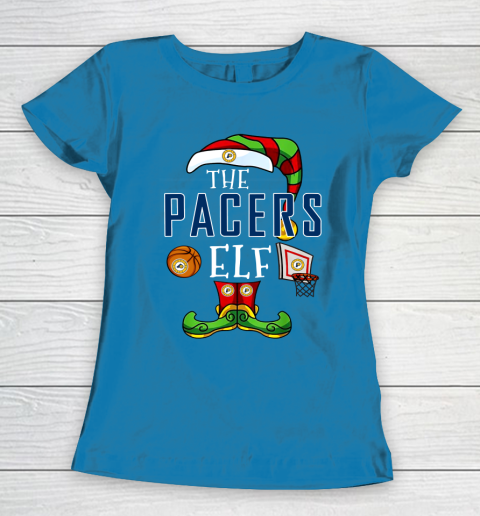 Indiana Pacers Christmas ELF Funny NBA Women's T-Shirt 6
