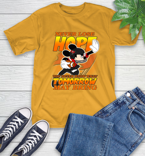 Tampa Bay Buccaneers NFL Football Mickey Disney Never Lose Hope T-Shirt 2