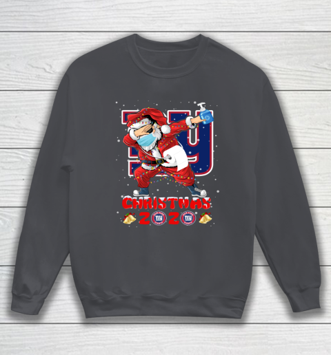 New York Giants Funny Santa Claus Dabbing Christmas 2020 NFL Sweatshirt 4