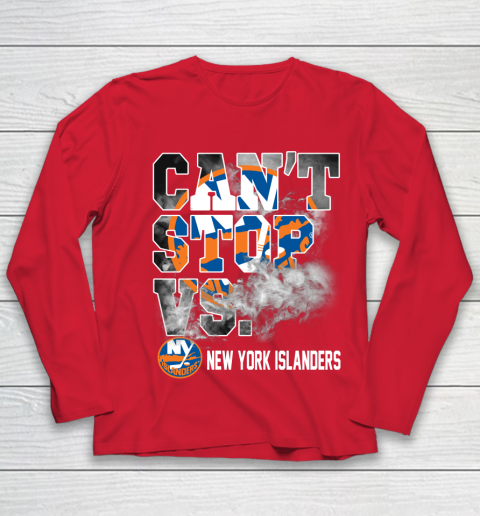 NHL New York Islanders Hockey Can't Stop Vs Youth Long Sleeve 8