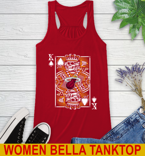 Miami Heat NBA Basketball The King Of Spades Death Cards Shirt Racerback Tank 4