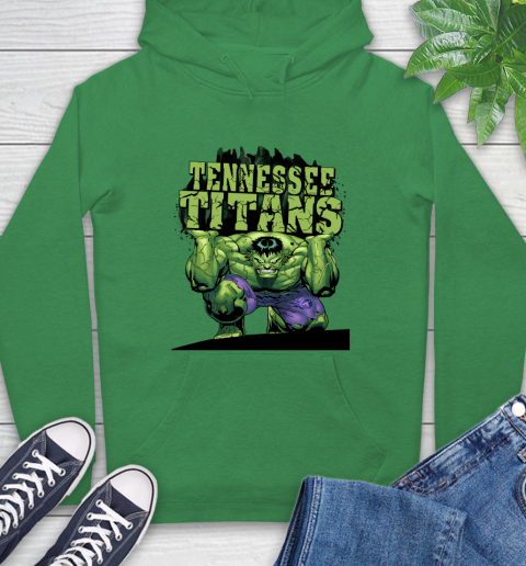 Tennessee Titans NFL Football Incredible Hulk Marvel Avengers Sports Hoodie 8