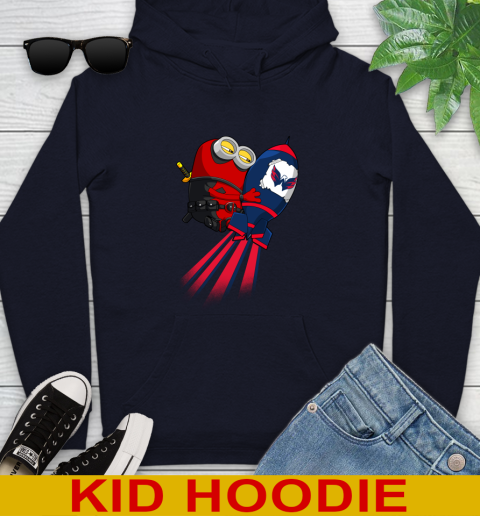 NHL Hockey Washington Capitals Deadpool Minion Marvel Shirt Youth Hoodie 3