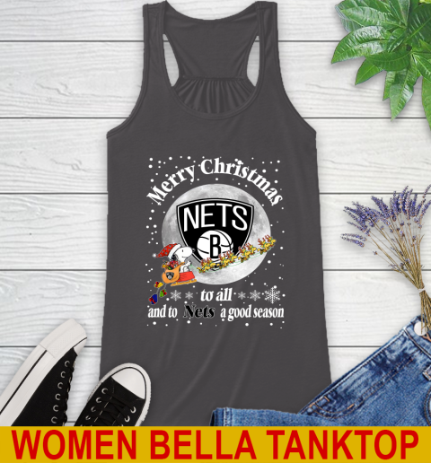 Brooklyn Nets Merry Christmas To All And To Nets A Good Season NBA Basketball Sports Racerback Tank 10