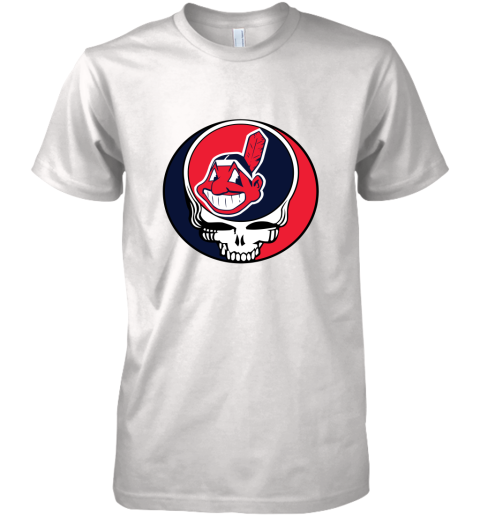 Cleveland Indians The Grateful Dead Baseball MLB Mashup Premium Men's T-Shirt