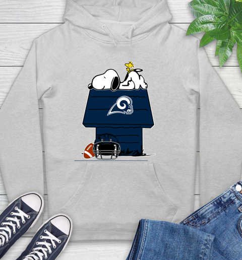 Los Angeles Rams NFL Football Snoopy Woodstock The Peanuts Movie Hoodie