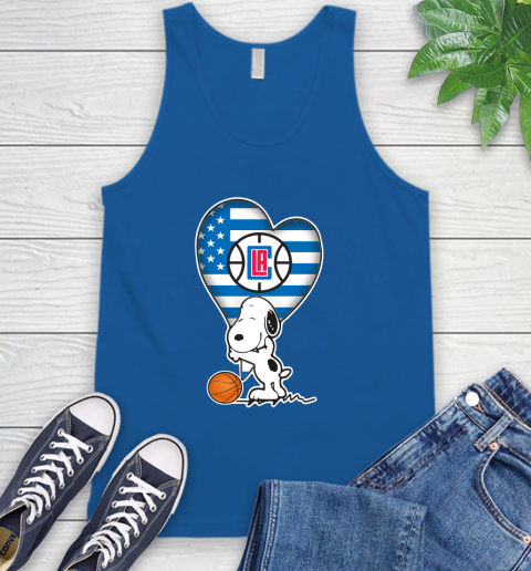 LA Clippers NBA Basketball The Peanuts Movie Adorable Snoopy Tank Top 5