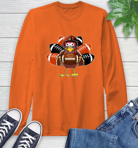 Chicago Bears Turkey Thanksgiving Day Long Sleeve T-Shirt 5