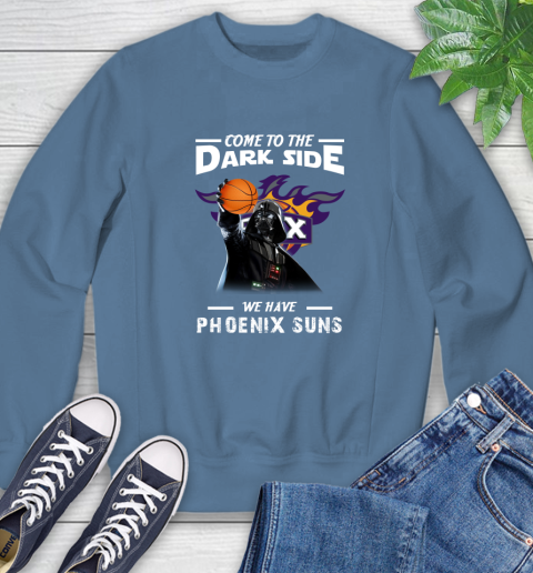 NBA Come To The Dark Side We Have Phoenix Suns Star Wars Darth Vader Basketball Sweatshirt 8
