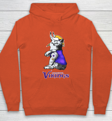 NFL Football My Cat Loves Minnesota Vikings Hoodie 3