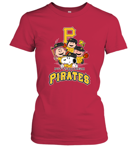 MLB Pittsburgh Pirates Snoopy Charlie Brown Woodstock The Peanuts Movie Baseball  Shirt