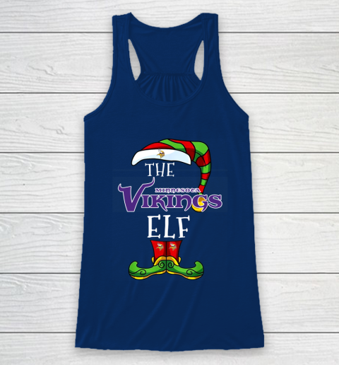 Minnesota Vikings Christmas ELF Funny NFL Racerback Tank 6