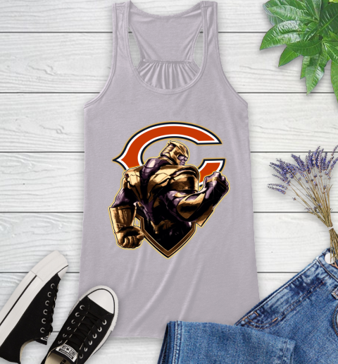 NFL Thanos Avengers Endgame Football Sports Chicago Bears Racerback Tank 5