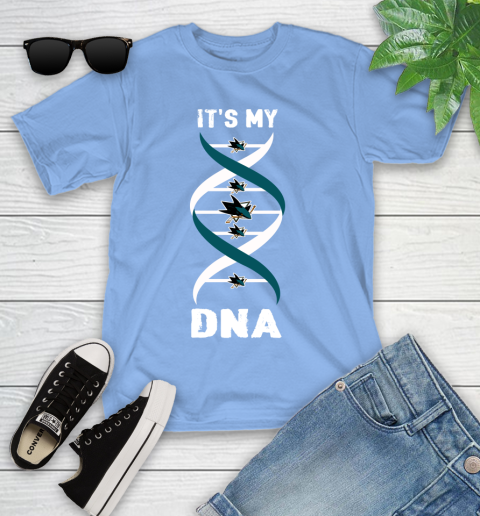 San Jose Sharks NHL Hockey It's My DNA Sports Youth T-Shirt 15