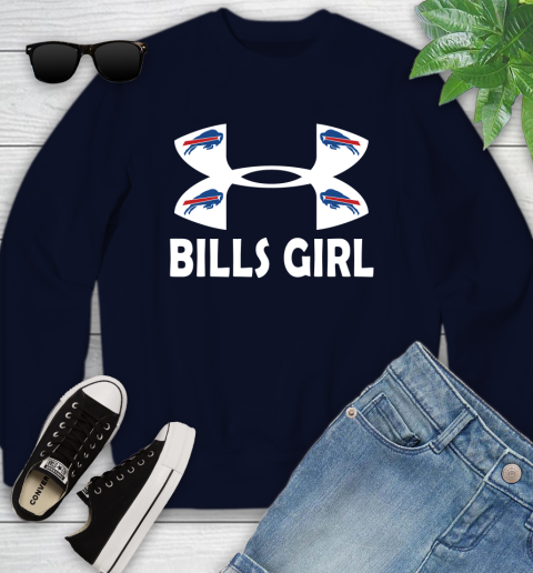 NFL Buffalo Bills Girl Under Armour Football Sports Youth Sweatshirt 2