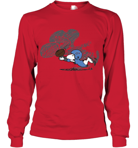 Tennessee Titans Snoopy Plays The Football Game m3kr tennessee titans snoopy plays the football game youth long sleeve 50 front red
