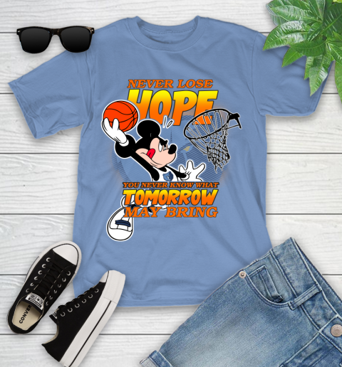 Memphis Grizzlies NBA Basketball Mickey Disney Never Lose Hope Youth T-Shirt 15