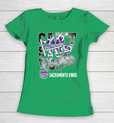 NBA Sacramento Kings Basketball Can't Stop Vs Women's T-Shirt 5