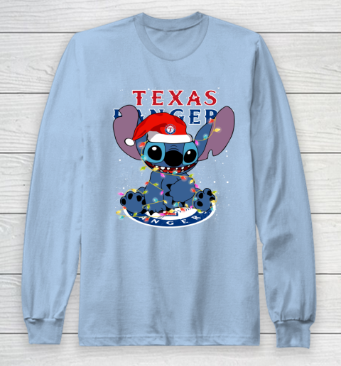 Texas Rangers MLB noel stitch Baseball Christmas Long Sleeve T-Shirt 5