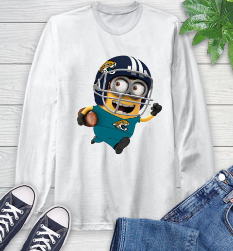 NFL Jacksonville Jaguars Minions Disney Football Sports Long Sleeve T-Shirt