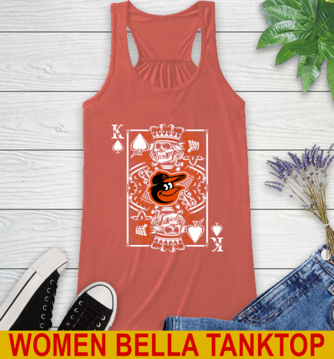 Baltimore Orioles MLB Baseball The King Of Spades Death Cards Shirt Racerback Tank 3