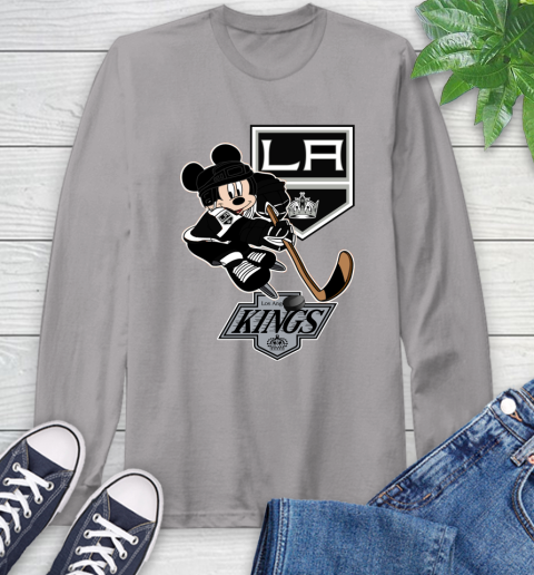 Los Angeles Kings Mickey Mouse Disney Hockey T Shirt Long Sleeve T-Shirt 6