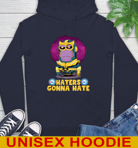NBA Basketball Philadelphia 76ers Haters Gonna Hate Thanos Minion Marvel Shirt Hoodie 4