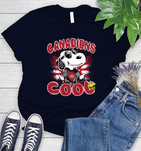 NHL Hockey Montreal Canadiens Cool Snoopy Shirt Women's T-Shirt 2