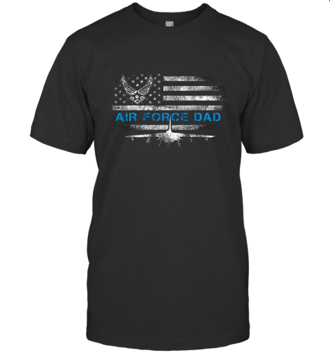 Air Force Dad Flag With F15 Jet Grunge