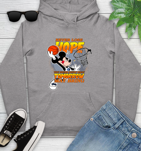 Memphis Grizzlies NBA Basketball Mickey Disney Never Lose Hope Youth Hoodie 6