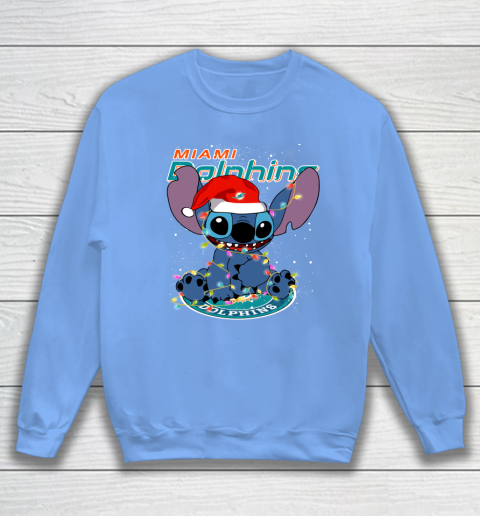 Miami Dolphins NFL Football noel stitch Christmas Sweatshirt 7