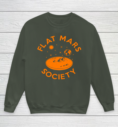 Flat Mars Society Shirt Youth Sweatshirt 8
