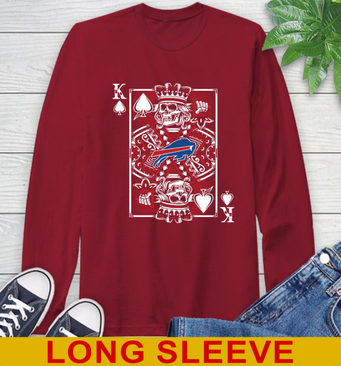 Buffalo Bills NFL Football The King Of Spades Death Cards Shirt Long Sleeve T-Shirt 9