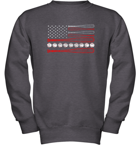 9tnp vintage american flag baseball 4th july youth sweatshirt 47 front dark heather