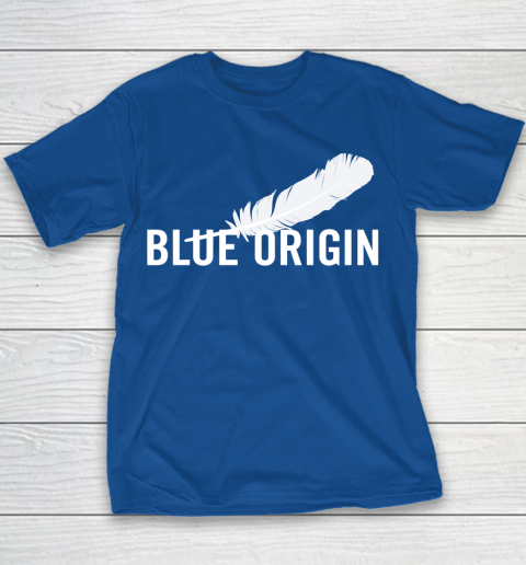 Blue Origin  All White Youth T-Shirt 6