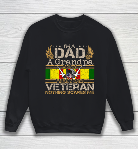 Vietnam War Veteran U S Army Retired Soldier Gift Mom Dad Sweatshirt