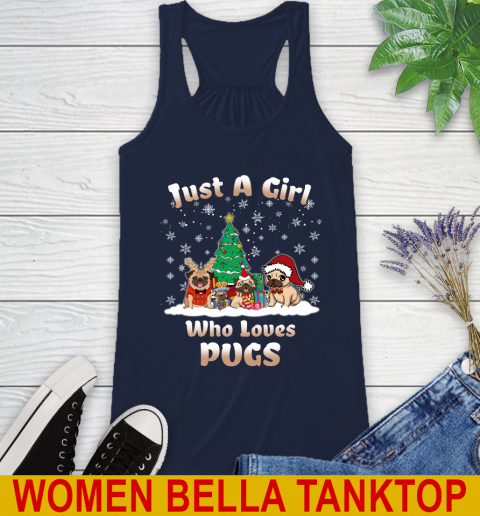 Christmas Just a girl who love pugs dog pet lover 45