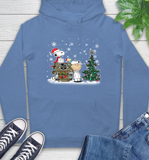NHL Los Angeles Kings Snoopy Charlie Brown Woodstock Christmas Stanley Cup Hockey Hoodie 11