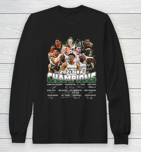 Milwaukee Bucks Championship shirt Milwaukee Basketball Bucks Finals 2021 Long Sleeve T-Shirt