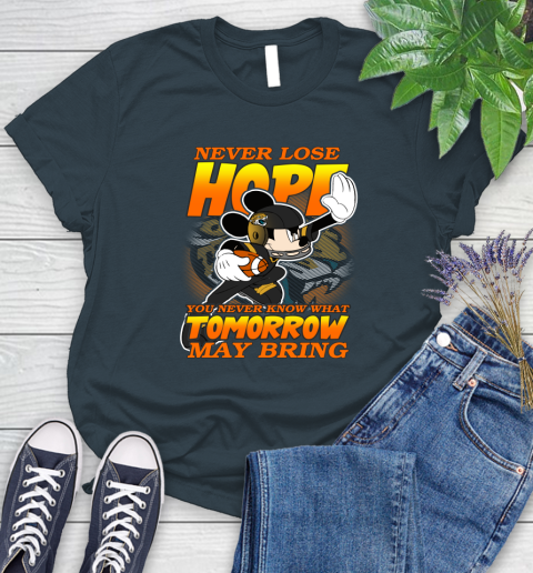 Jacksonville Jaguars NFL Football Mickey Disney Never Lose Hope Women's T-Shirt 11