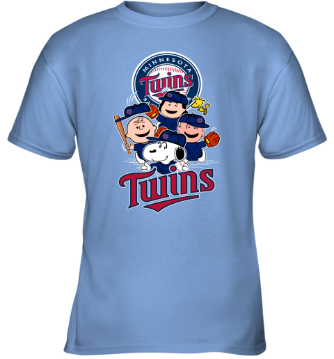 Minnesota Twins Shirt Jersey Navy Blue Youth Large TC Logo Baseball MLB