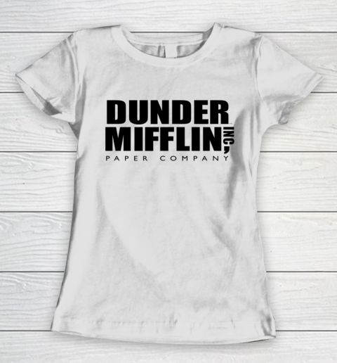 The Office Black Dunder Mifflin Logo Women's T-Shirt