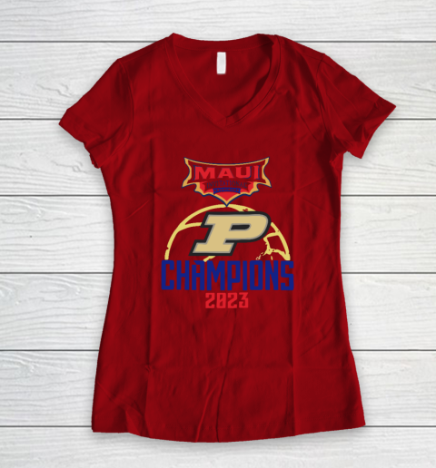 Purdue Maui Invitational Women's V-Neck T-Shirt - Image 6