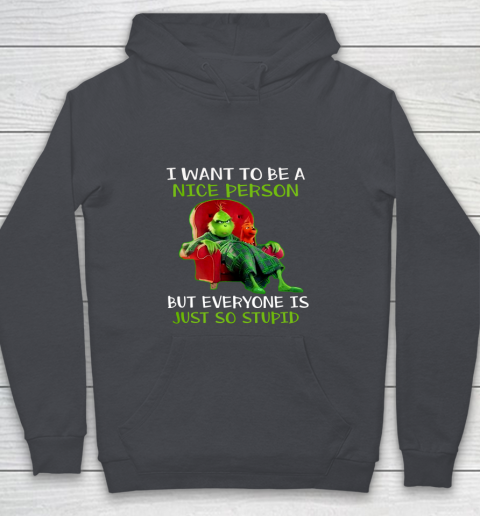 Tee Christmas Grinch Xmas funny quotes Youth Hoodie 5
