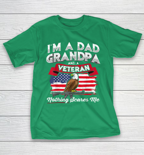 Grandpa Funny Gift Apparel  I'm A Dad Grandpa Veteran Father's Day Gift T-Shirt 15