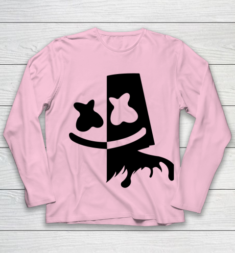 Fortnite Tshirt Marshmello Black And White Youth Long Sleeve 6